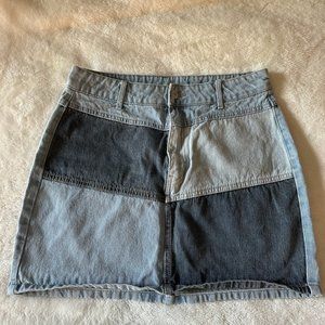Target Wild Fable Denim Patchwork Skirt